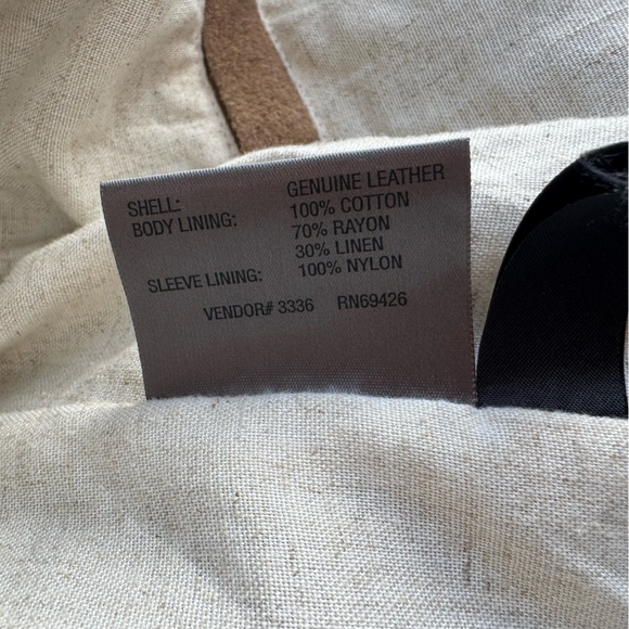 Vintage 90s Y2K Wilsons Leather Suede Jacket Womens M Tan Utility Capsule EUC - Picture 15 of 15